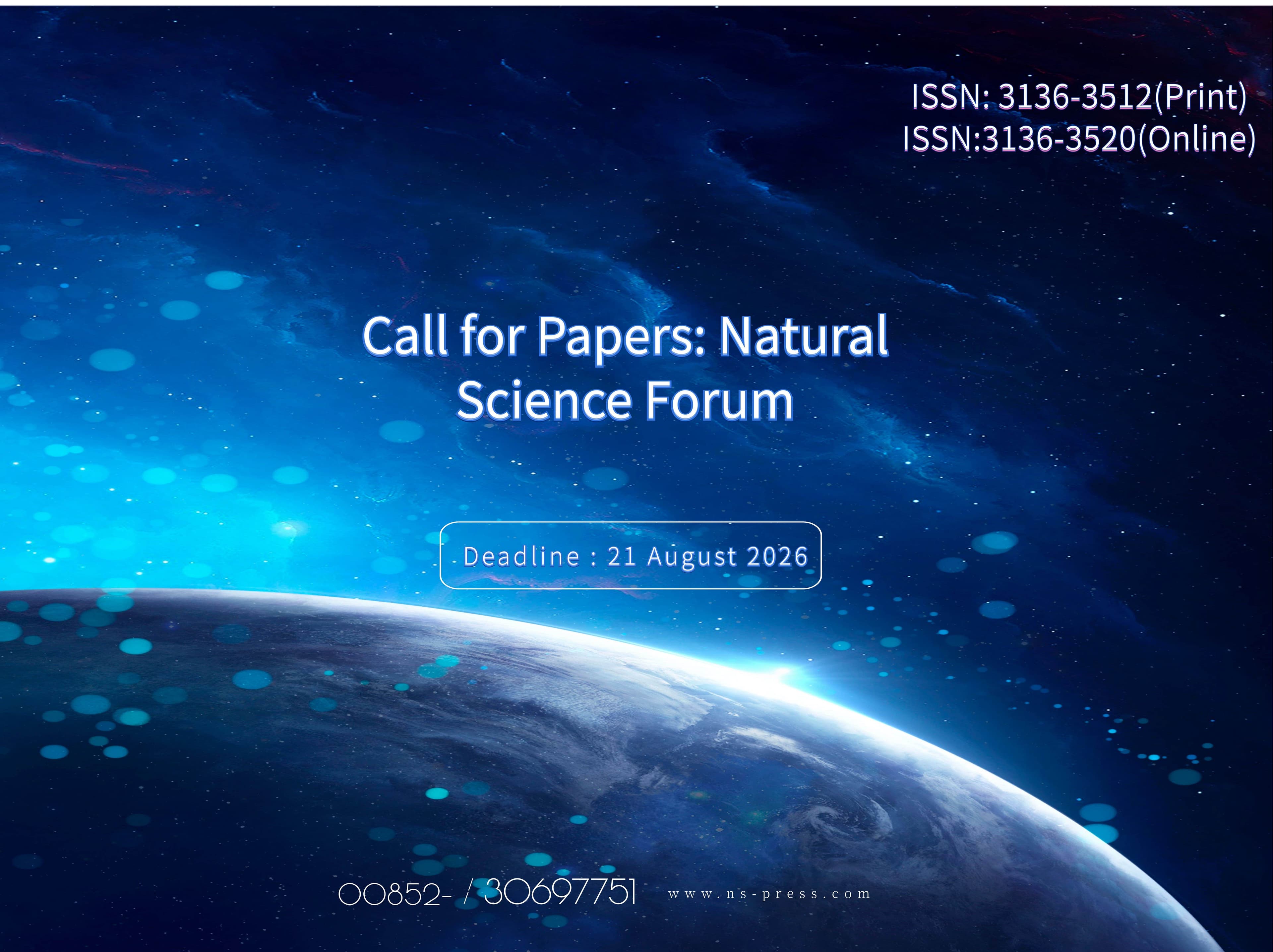 Call for Papers: Natural Science Forum