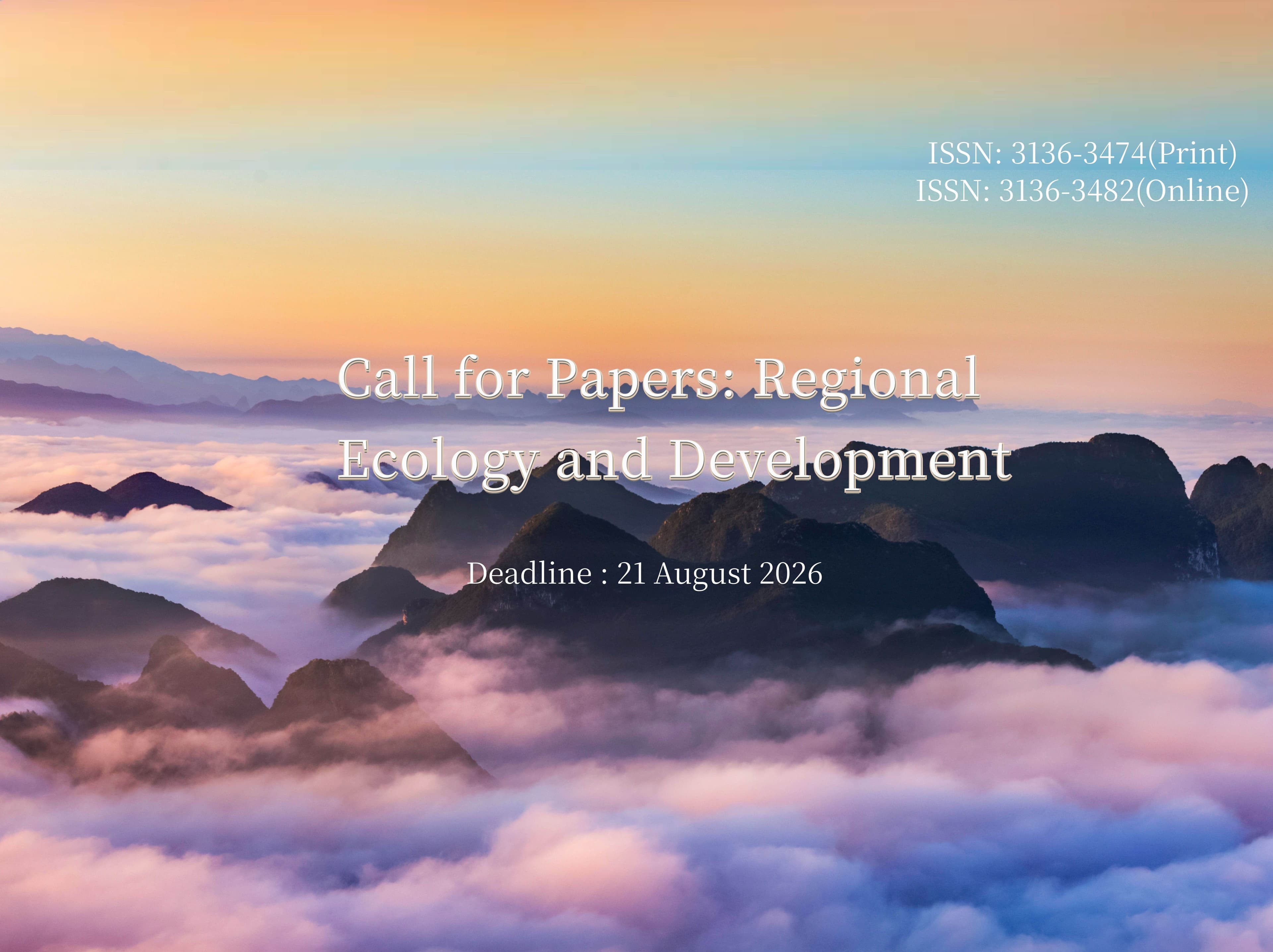 Call for Papers: Regional Ecology and Development